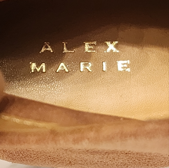 Alex Marie Daria Suede Zip Booties in Camel color size 9.5 - Picture 11 of 12